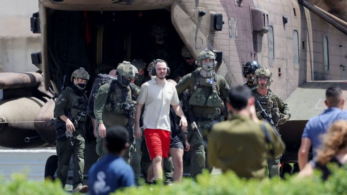 Israel rescata a cuatro rehenes en la Franja de Gaza