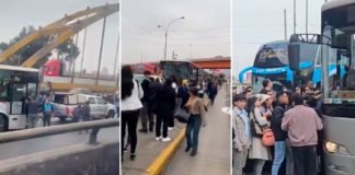 Metropolitano colapsa por bus malogrado