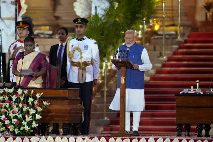 Narendra Modi juró como premier en India Narendra Modi juró como premier en India