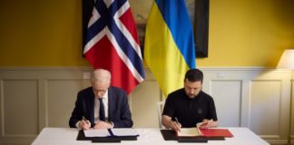 Ucrania firmó acuerdo de seguridad con Noruega