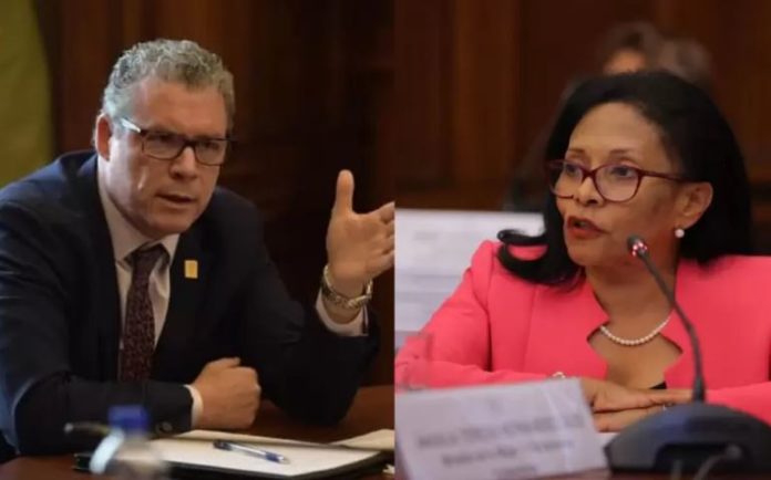 ministros de Educación y de la Mujer, Morgan Quero y Ángela Hernández