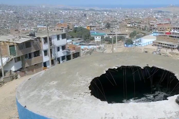 Sedapal en la mira por reservorio sin techo en San Juan de Miraflores: agua potable en riesgo de contaminación