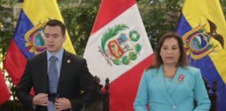 Dina se reunió con presidente de Ecuador Dina se reunió con presidente de Ecuador