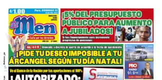 Portada Diario El Men (21/07/2024)
