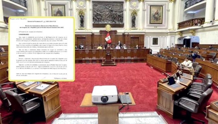 Elegirán nueva cabeza del Congreso el viernes 26 de julio