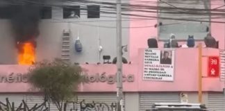 Evitan desalojo en Lince con balones de gas Evitan desalojo en Lince con balones de gas