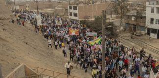 Más de 10 mil pobladores de Pachacámac se alistan para la gran marcha por la paz
