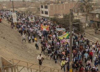 Más de 10 mil pobladores de Pachacámac se alistan para la gran marcha por la paz