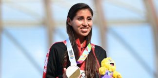 Kimberly García no estuvo presente con la delegación peruana