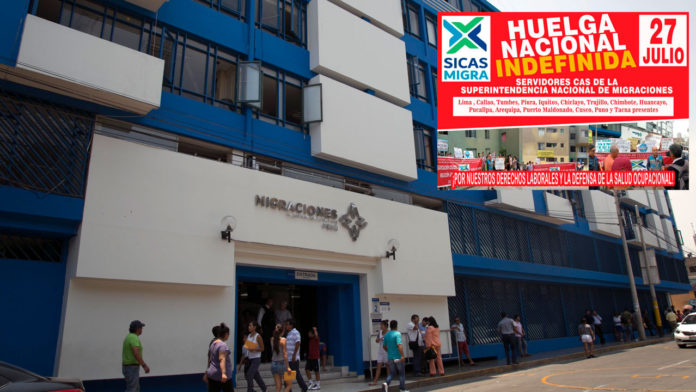 Migraciones: Trabajadores CAS irán a huelga indefinida