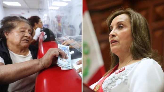 Dina Boluarte anunció bono alimentario para hogares urbanos
