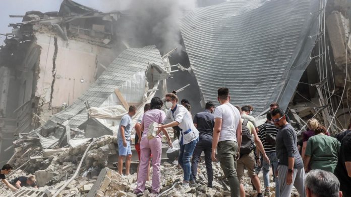 Rusia ataca un hospital infantil en Ucrania