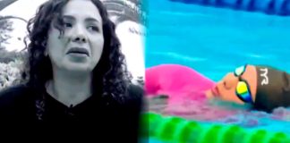Mónica Cabrejos: «La natación, me baja el dolor a un 90%» Mónica Cabrejos: "La natación, me baja el dolor a un 90%"