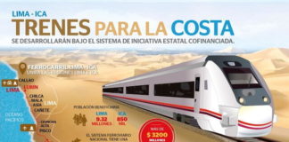 Ferrocarril Lima-Ica será uno de los más rápidos de América Latina