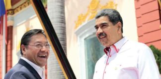 Bolivia felicitó al dictador Nicolás Maduro