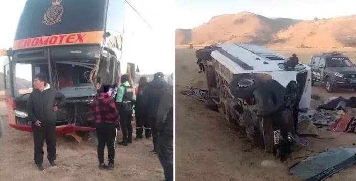 Choque deja 4 muertos y una decena de heridos