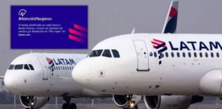 Latam Airlines suspende sus vuelos a Venezuela