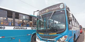 Línea de buses "Los Chinos" se paralizan por extorsión