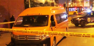 Comas: Chofer de combi fue asesinado a balazos Comas: Chofer de combi fue asesinado a balazos