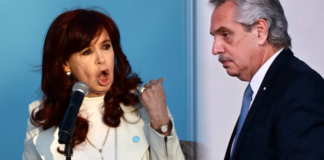 Cristina Kirchner critica a Alberto Fernández por violencia de género