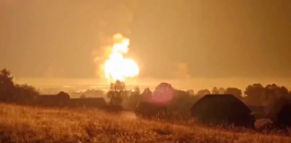 Drones ucranianos vuelan arsenal ruso