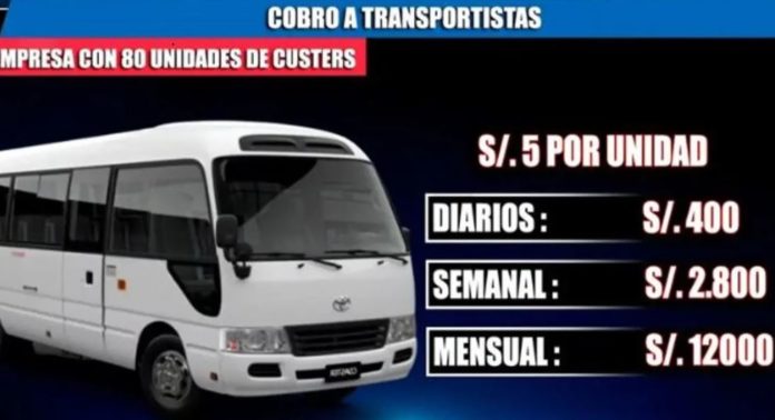 Transportistas pagan cupos de S12 mil