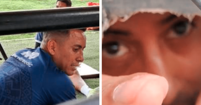 Christian Cueva discute con periodista que lo grabó mientras entrenaba: “Así no puede ser”