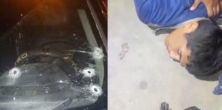 Acribillan a hombre dentro de camioneta