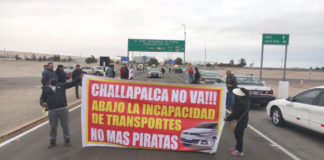 Tacna: protesta y bloqueo de carretera contra la ampliación del penal de Challapalca