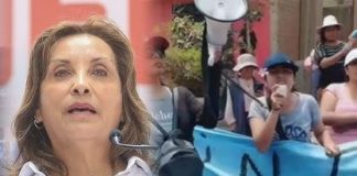 Tiran huevos a Dina Boluarte en Chosica