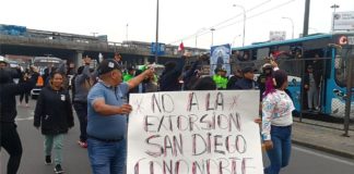 Transportistas en contra de ley contra el "terrorismo urbano"