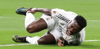 Vinícius Junior se lesionó y no jugará ante Perú