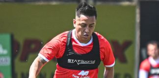 Christian Cueva sufrió una lesión en el último partido de Cienciano Christian Cueva sufrió una lesión en el último partido de Cienciano