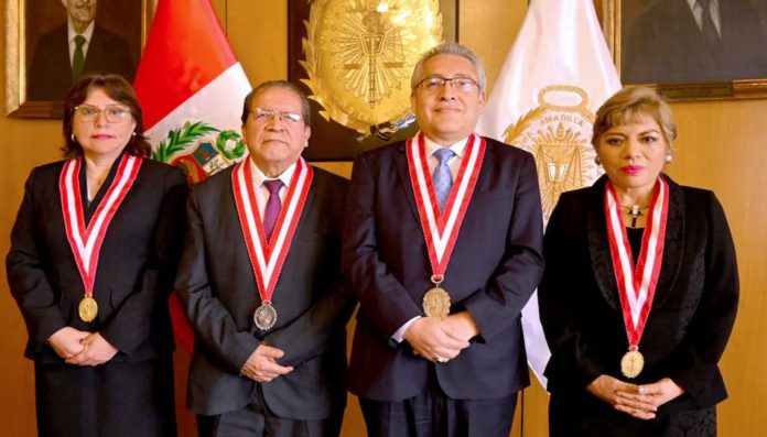 fiscales Juan Carlos Villena, Delia Espinoza, Zoraida Ávalos y Pablo Sánchez