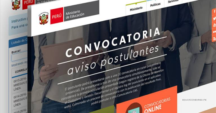puesto de trabajo en el Minedu
