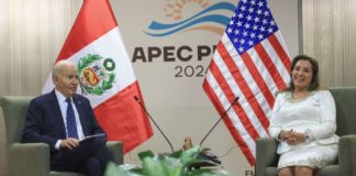 Dina sostuvo reunión bilateral con Joe Biden
