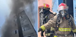 Incendio deja dos bomberos heridos