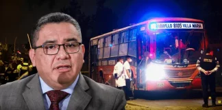 Ministro Santiváñez cuestiona responsabilidad de empresa tras asesinato de chófer de 'El Rápido'