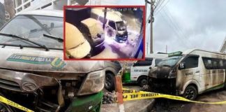 Sujetos queman combis en Chorrillos