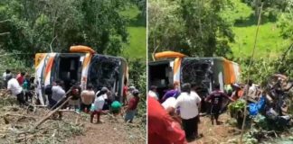 Ya van 12 muertos en bus de escolares