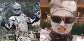 Público defiende a Robotín tras enfrentamiento con sujeto en pleno show callejero