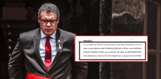 Presentan denuncias penales y moción de interpelación contra ministro Morgan Quero