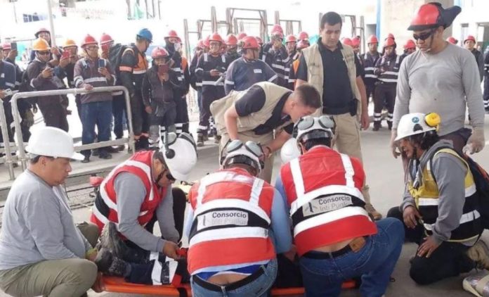 Camioneta de Santiváñez atropella a trabajador