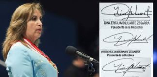 Descubren incongruencias en firmas de Dina Boluarte