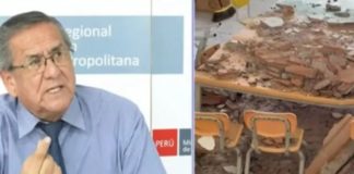 Investigarán caída de techo en colegio de SJM