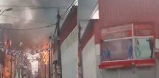 Voraz incendio se desató en La Victoria