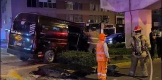 Ocho personas resultaron heridas tras accidente de tránsito