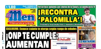 Portada Diario El Men (27/12/2024)