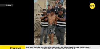 PNP capturó a sujeto acusado de dirigir actos de extorsión