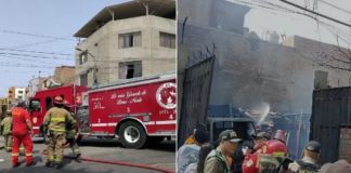 SMP: Incendio afectó taller mecánico